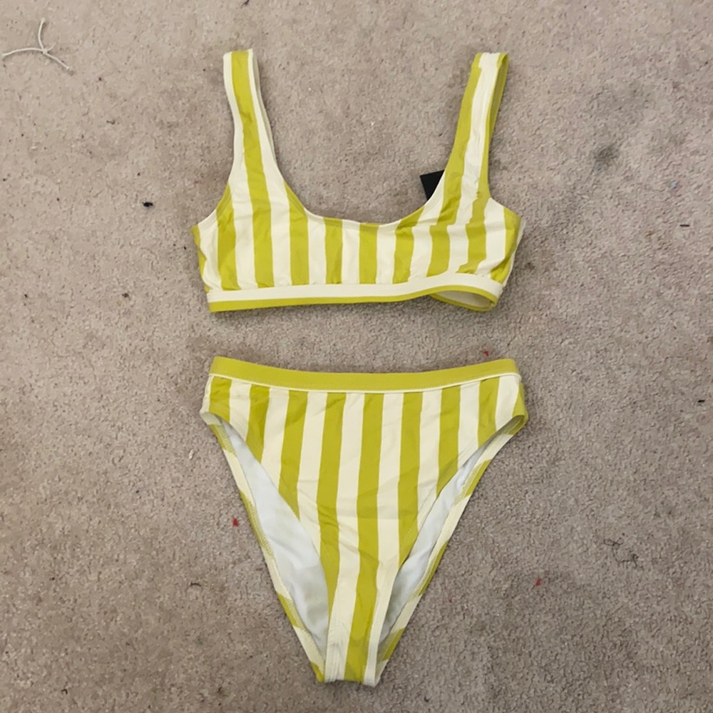 High waisted bikini set